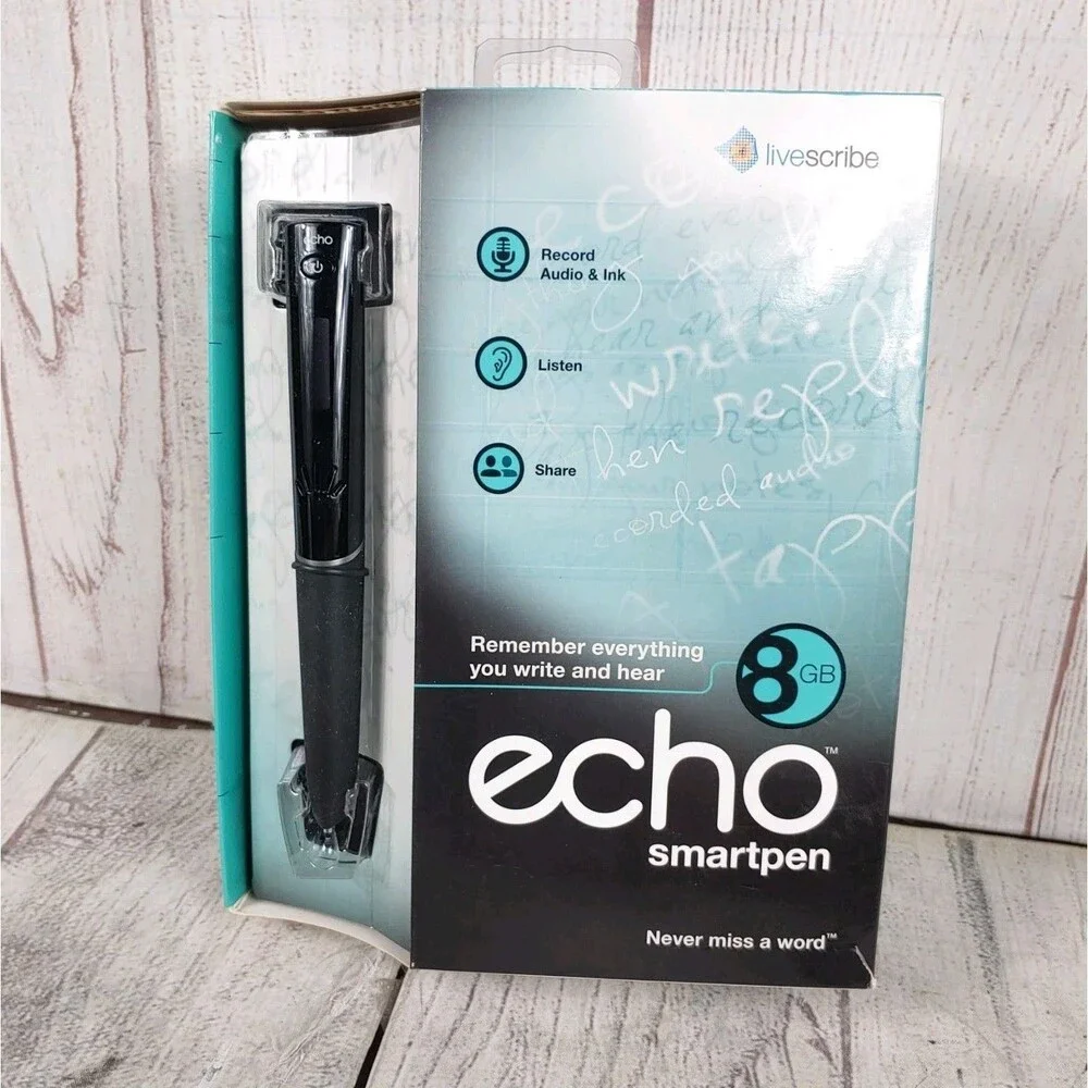 FOR PARTS Livescribe Echo Smart Pen 8GB Mac Windows Compatible NOT WORKING READ!